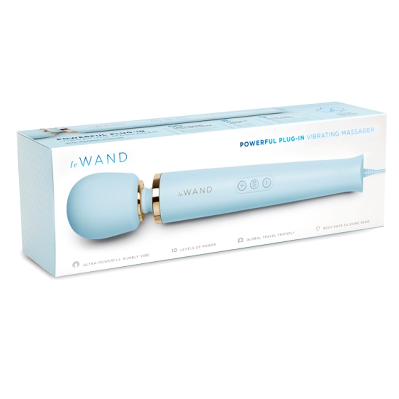 Plug-In Vibrating Massager - Sky Blue - Red Velvet Boutique