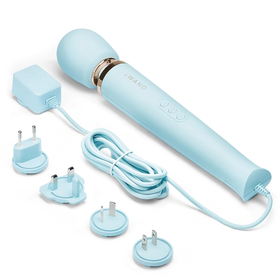 Plug-In Vibrating Massager - Sky Blue - Red Velvet Boutique