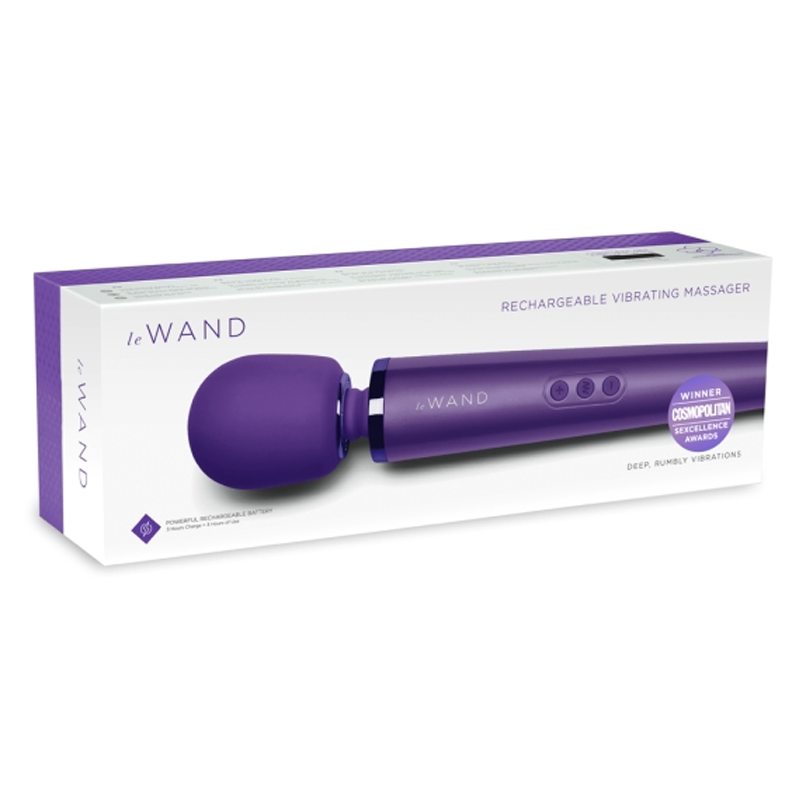 Rechargeable Vibrating Massager - Purple - Red Velvet Boutique