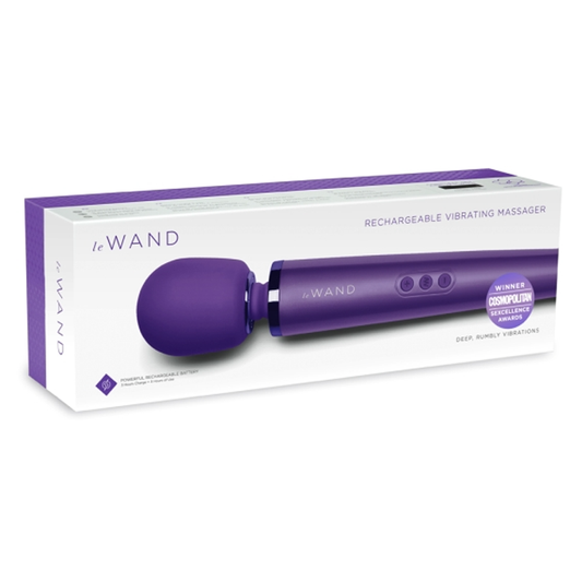 Rechargeable Vibrating Massager - Purple - Red Velvet Boutique