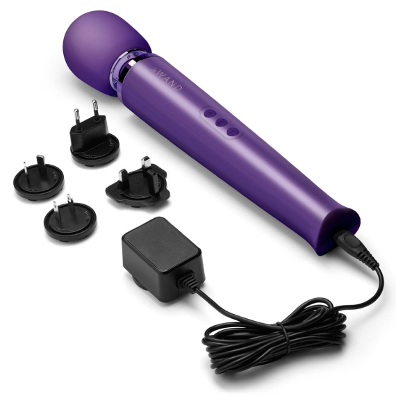 Rechargeable Vibrating Massager - Purple - Red Velvet Boutique