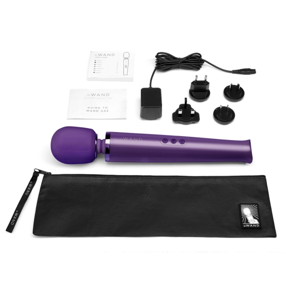 Rechargeable Vibrating Massager - Purple - Red Velvet Boutique