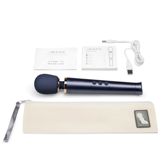 Petite Rechargeable Massager - Navy - Red Velvet Boutique