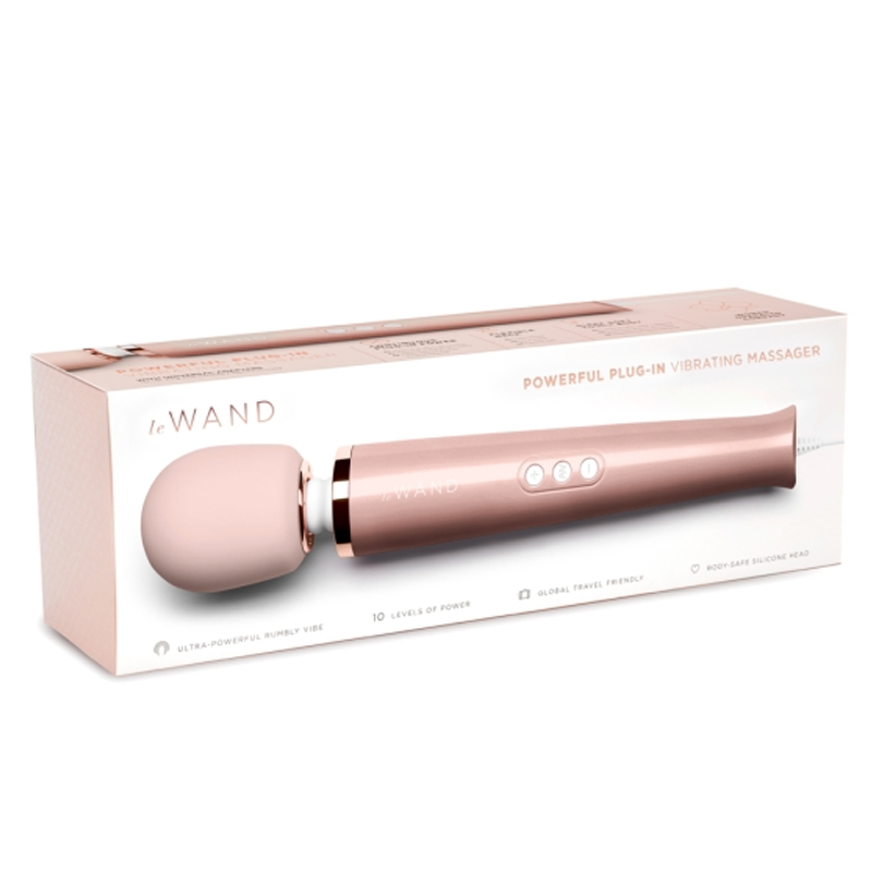 Plug-In Vibrating Massager - Rose Gold - Red Velvet Boutique