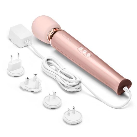 Plug-In Vibrating Massager - Rose Gold - Red Velvet Boutique