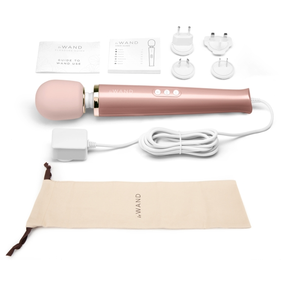 Plug-In Vibrating Massager - Rose Gold - Red Velvet Boutique