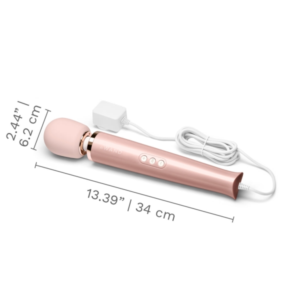 Plug-In Vibrating Massager - Rose Gold - Red Velvet Boutique