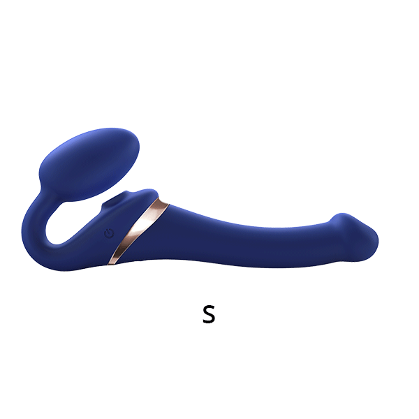 MULTI ORGASM BENDABLE STRAP-ON - S - NIGHT BLUE - Red Velvet Boutique