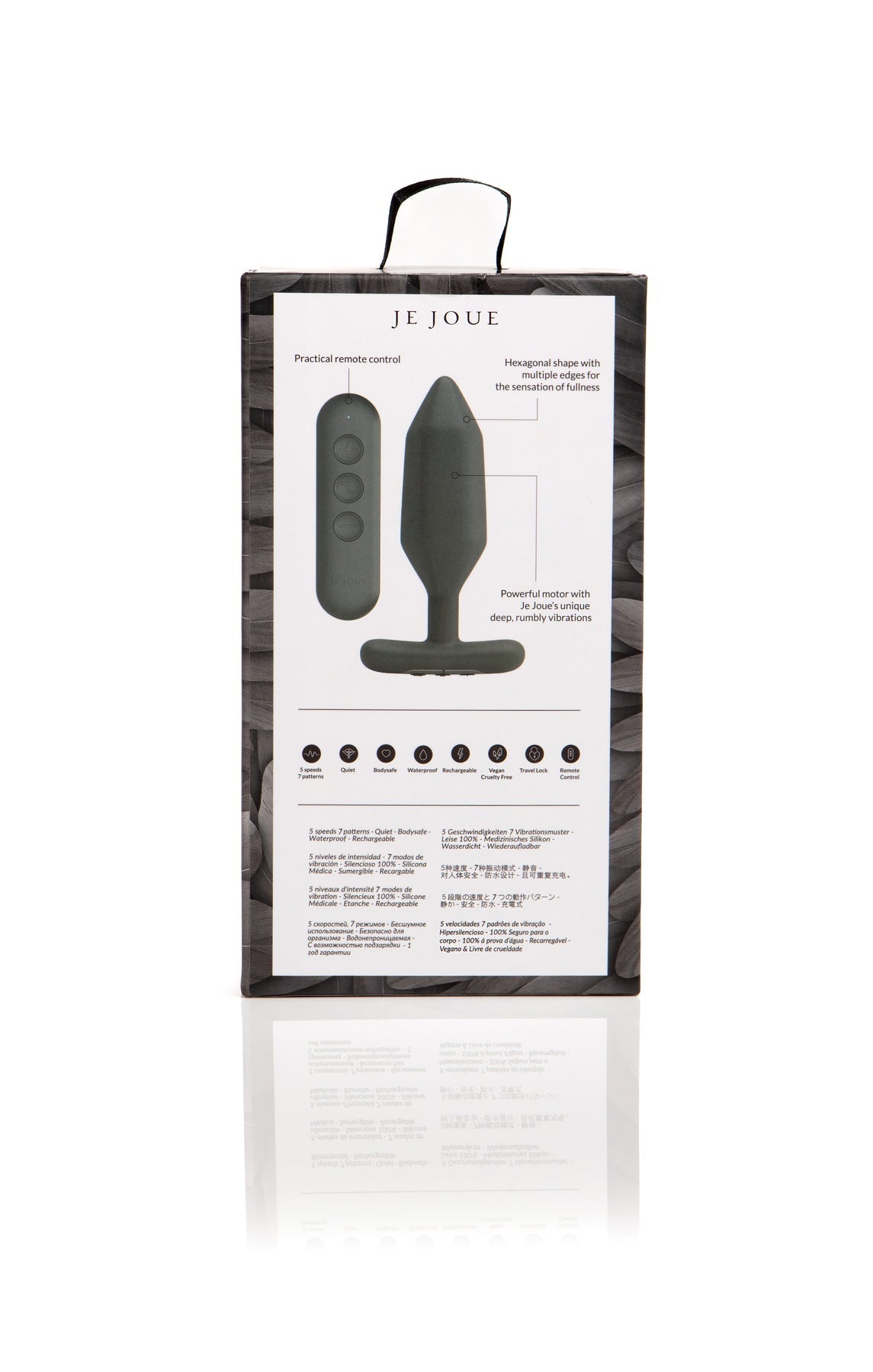 Onyx Vibrating Butt Plug Black - Red Velvet Boutique