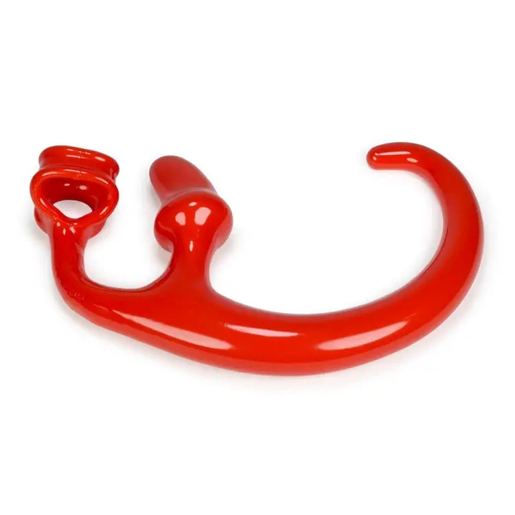 ALIEN TAIL, butt plug + sling, RED OXBALLS