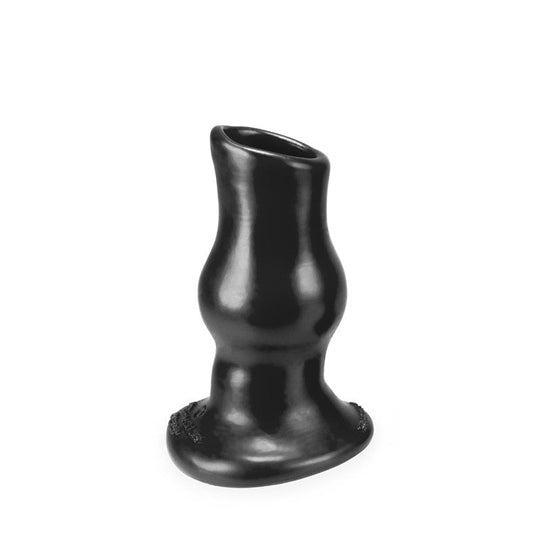 PIGHOLE DEEP-1, hollow plug - BLACK - SMALL - Red Velvet Boutique