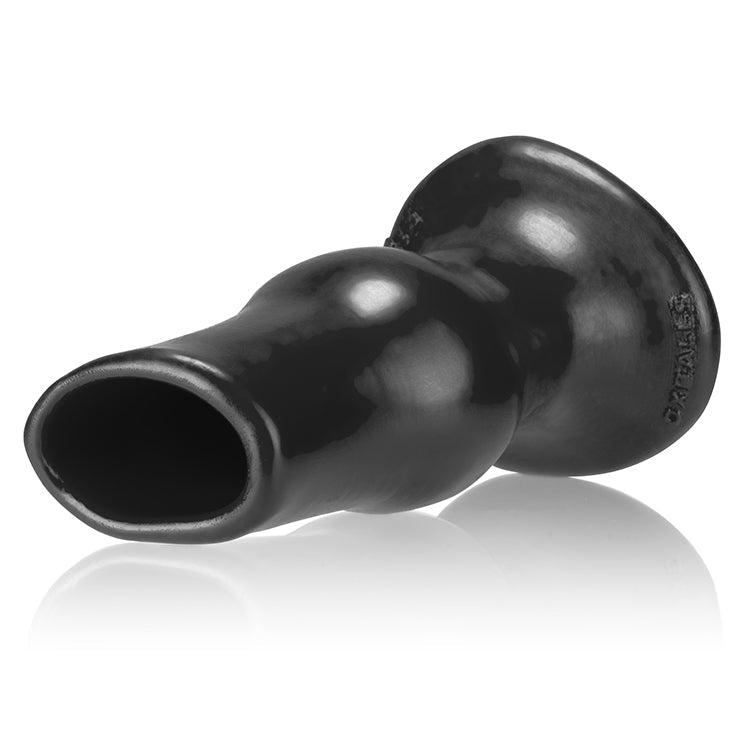 PIGHOLE DEEP-1, hollow plug - BLACK - SMALL - Red Velvet Boutique