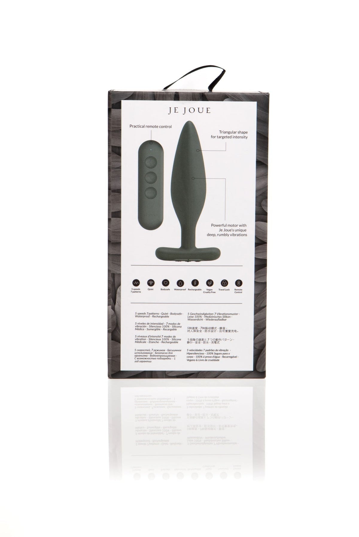 Vesta Vibrating Butt Plug Black - Red Velvet Boutique