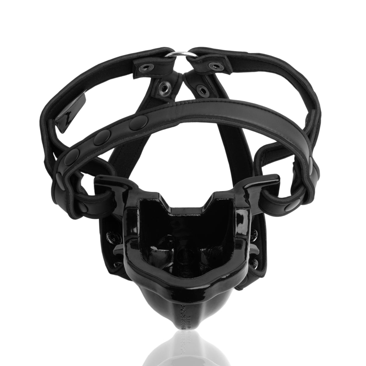 WATERSPORT strap-on gag BLACK - Red Velvet Boutique