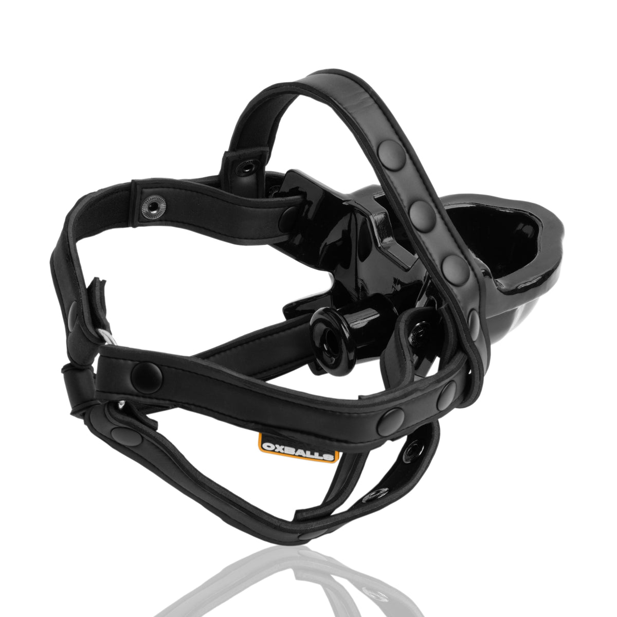 WATERSPORT strap-on gag BLACK - Red Velvet Boutique